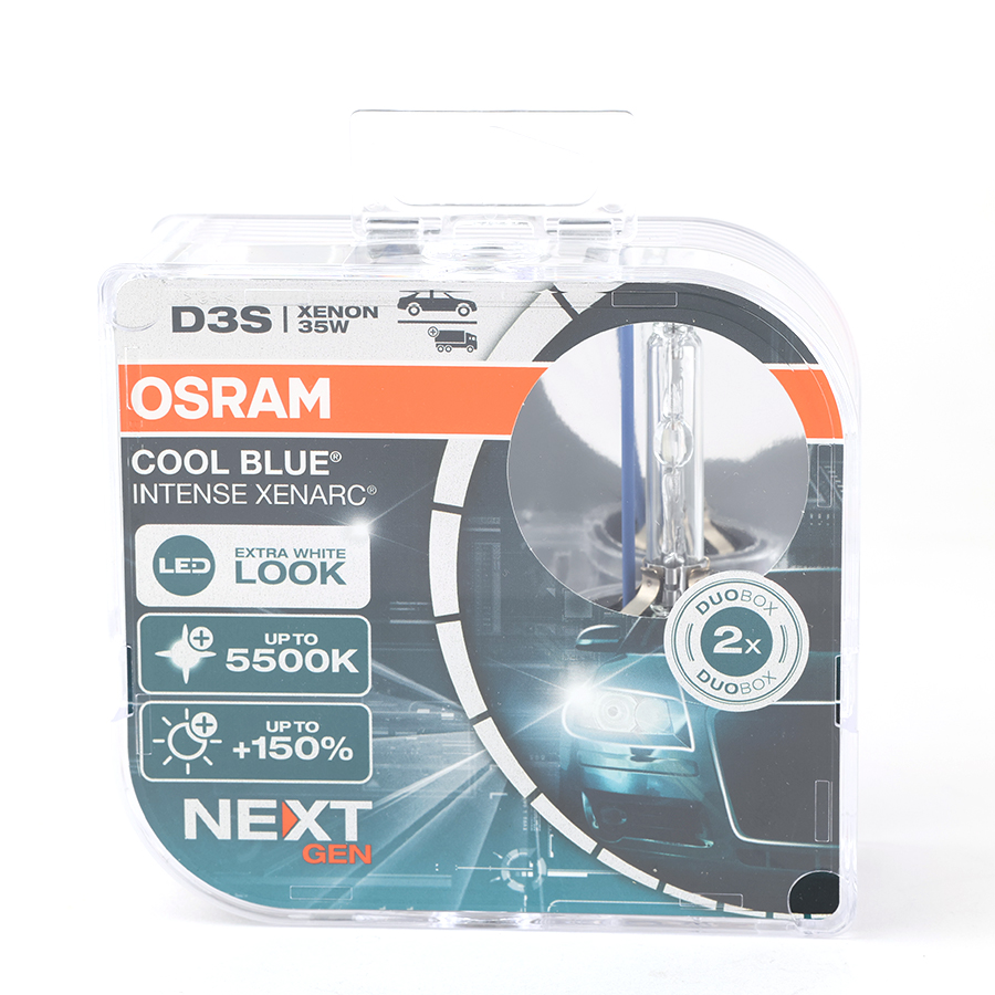 Combo 2 Bóng Đèn Xenon (Next Gen) OSRAM Cool Blue Intense D3S 66340CBN 12V 35W