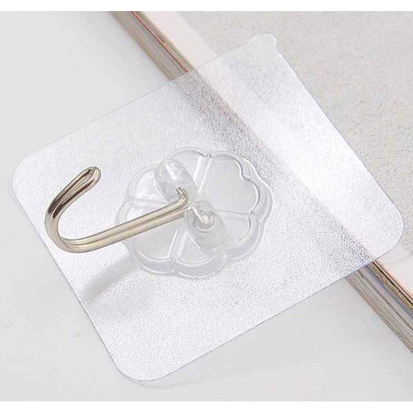 Combo 10 móc dán tường siêu chắc chắn 6x6cm , MÓC DÁN THẦN THÁNH siêu chịu lực sản phẩm vô cùng tiện dụng