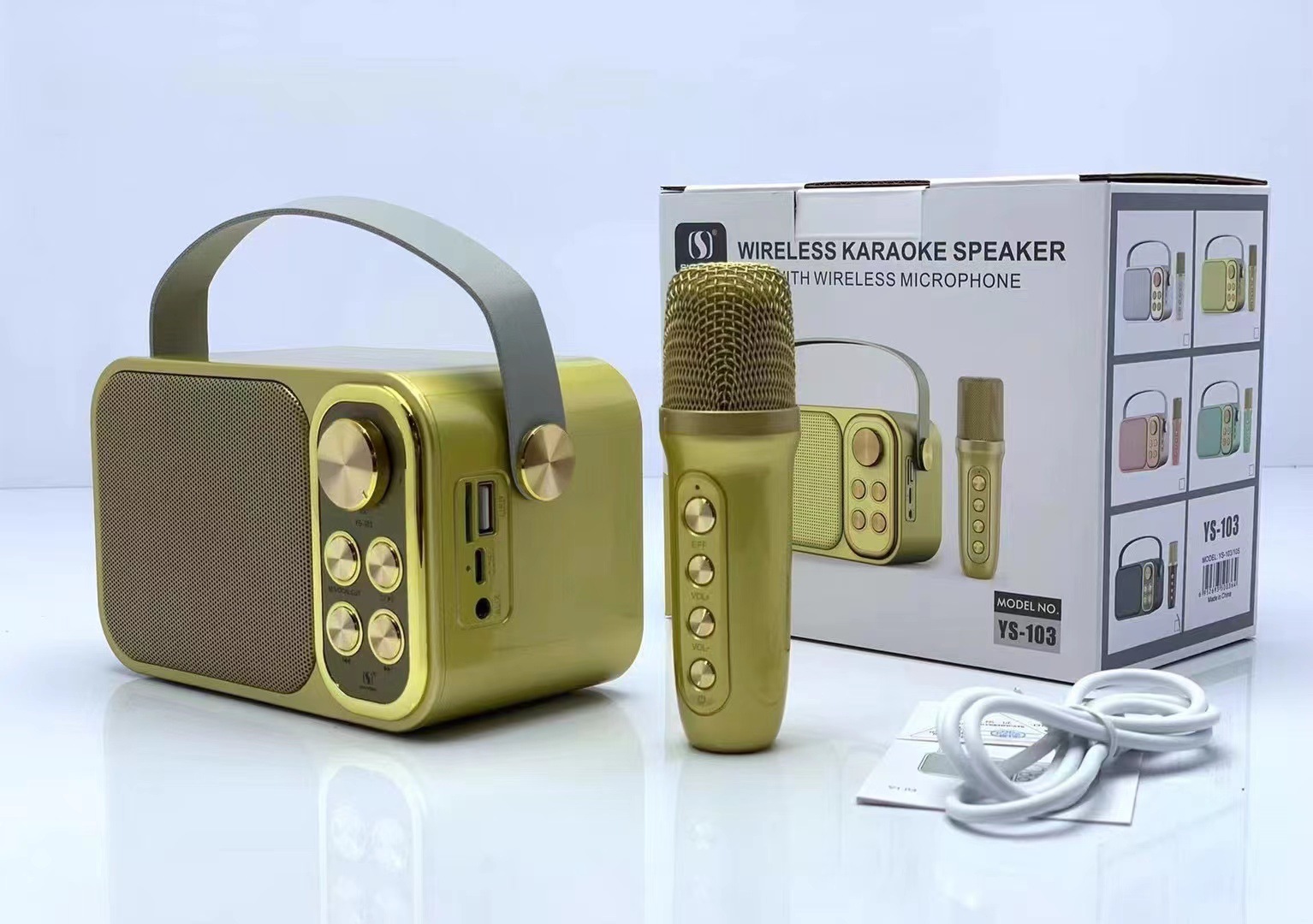Loa Karaoke Bluetooth YS-103 Kèm 1 Micro Không Dây