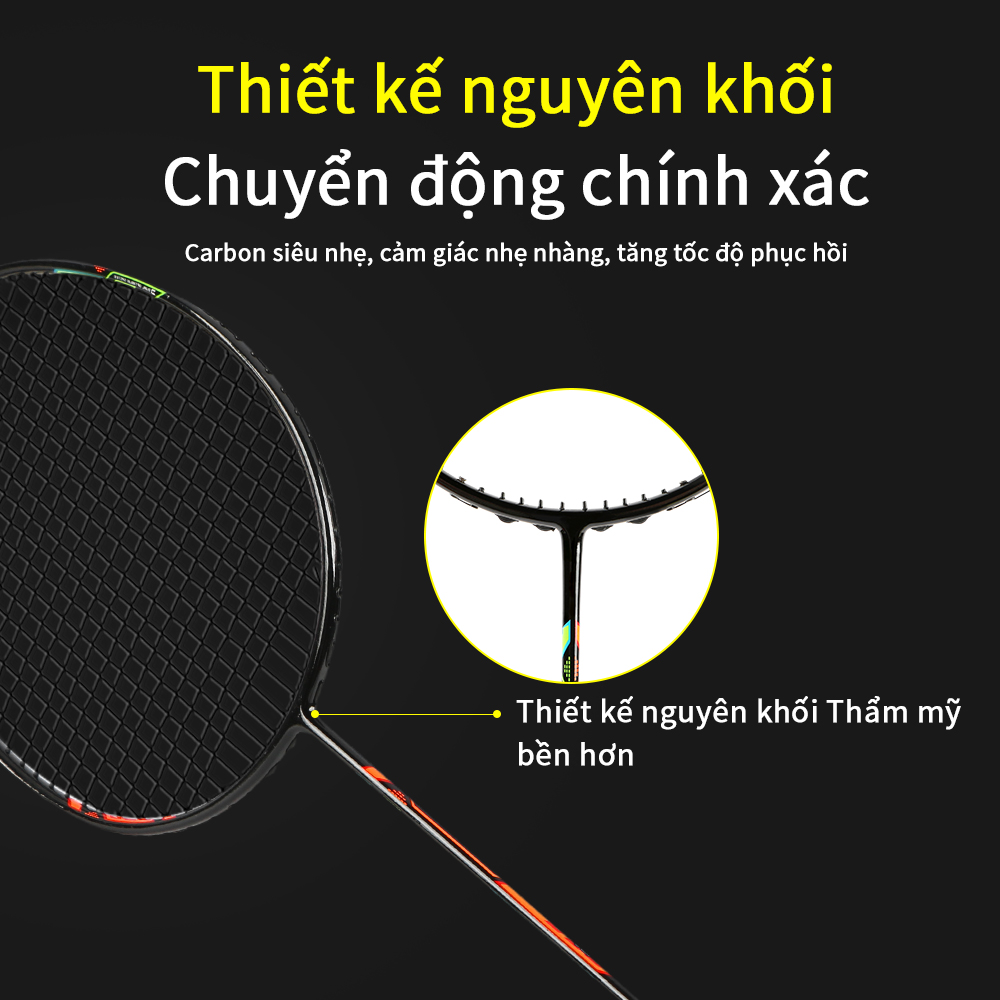 OenTwoFit 1pcs Vợt cầu lông 4U chính hãng carbon Bộ Vợt Cầu Lông Di Động (Túi & Băng Kẹp Miễn Phí) Thể Thao Ngoài Trời ET001901