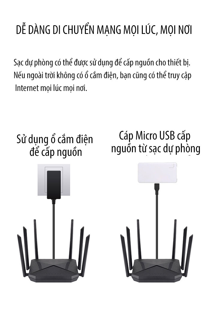 Bộ Phát Wifi 6 Râu 4G CPE B618 Tốc Độ Cao 300Mb, Nguồn Điện 5v 12v 220v Tiện Lợi Dễ Sử Dụng hàng nhập khẩu