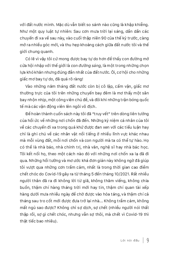 Những Giấc Mơ Bay Tự Do - Hiệu Ứng Covid - 19 Nghĩ Về Những Chuyến Đi Cũ