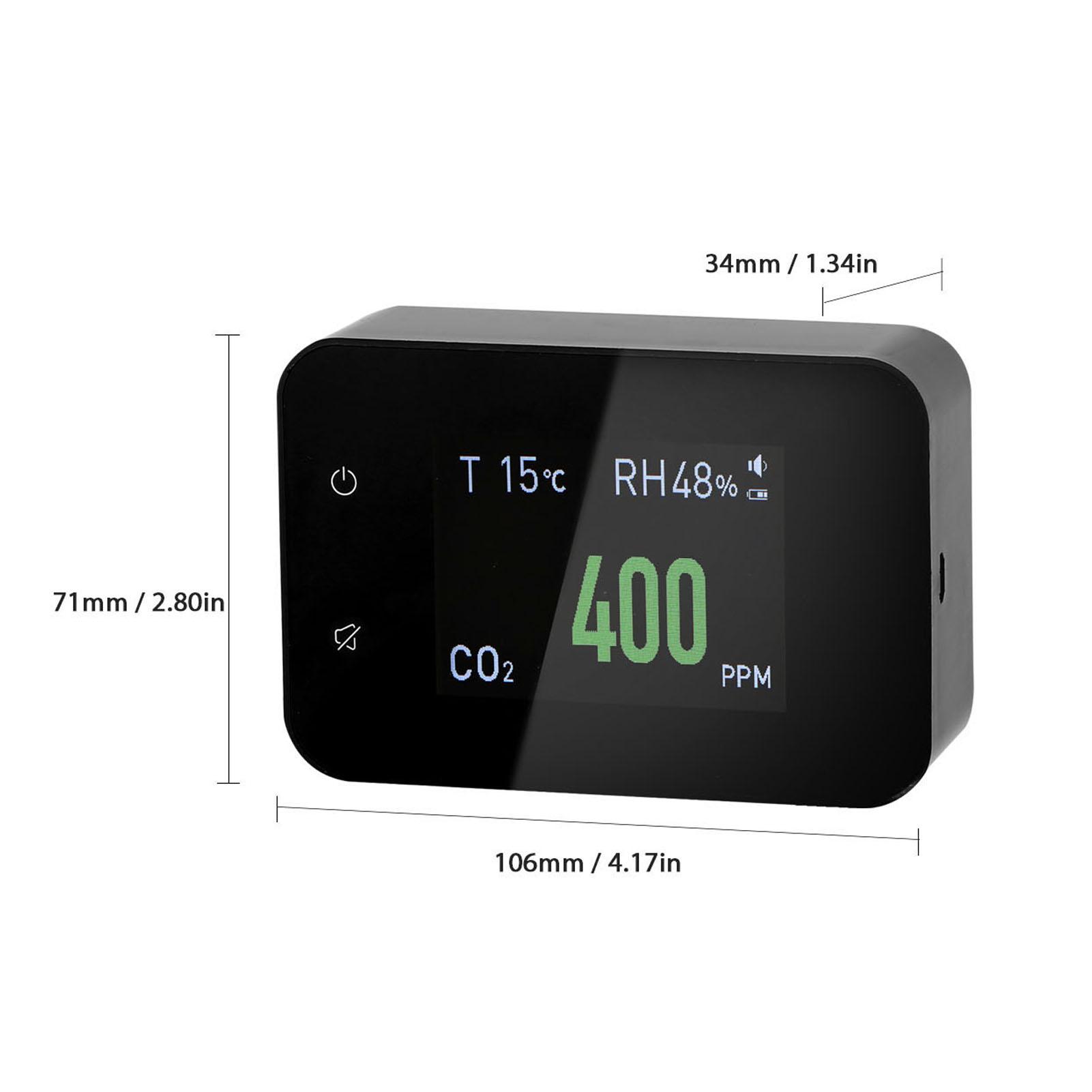Household Air Quality Detector Multifunctional CO2 Tester with Carbon Dioxide Value Electricity Quantity Temperature