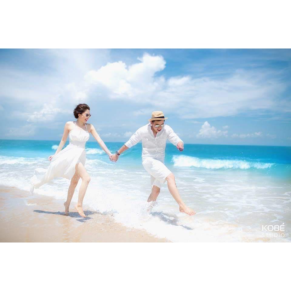 Đầm maxi trắng cột dây_ kèm hình khách