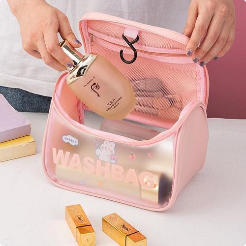 Túi Đựng Mỹ Phẩm Du Lịch Đựng Đồ Trang Điểm Sang Trọng Washbag Trong Suốt Chống Nước Tiện Dụng