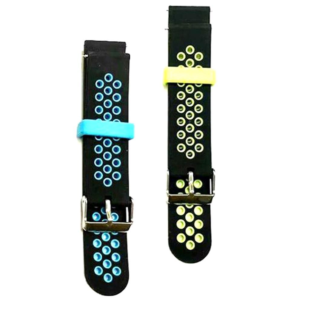 20mm Universal Two-Color Two Quick Release Switch Ear Silicone Strap