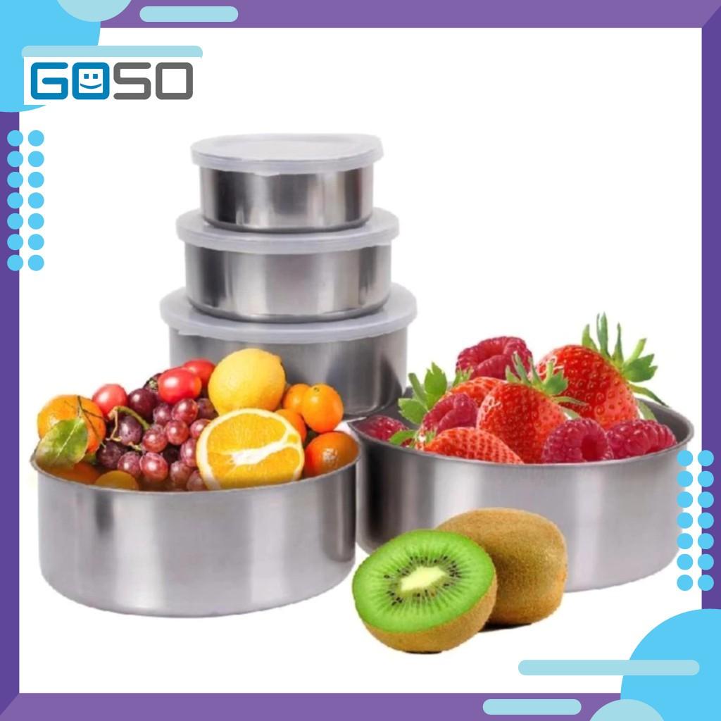 Bộ Cà Mèn Giữ Nhiệt Inox 5 Món Có Nắp