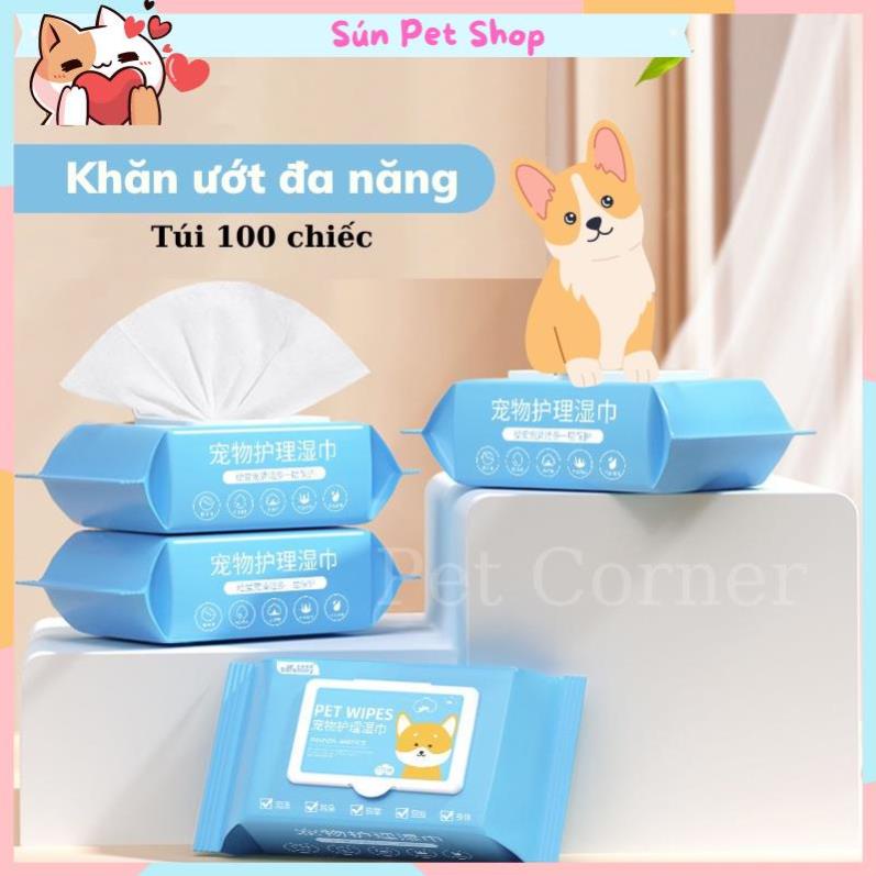 Khăn ướt đa năng cho chó mèo Borammy