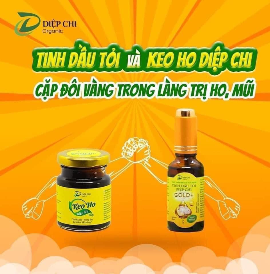 Combo Dầu Tỏi Gold+ Keo Ho Diệp Chi  (Hàng Chính Hãng )