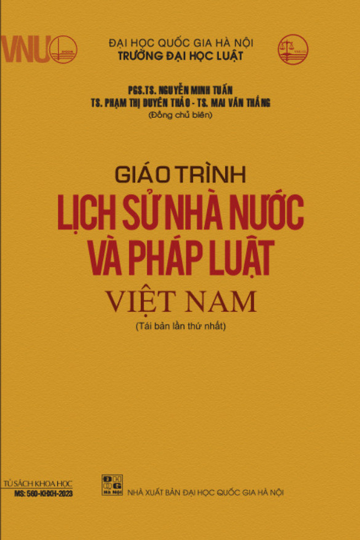 Giáo Trình Lịch Sử Nhà Nước Và Pháp Luật Việt Nam - PGS. TS. Nguyễn Minh Tuấn