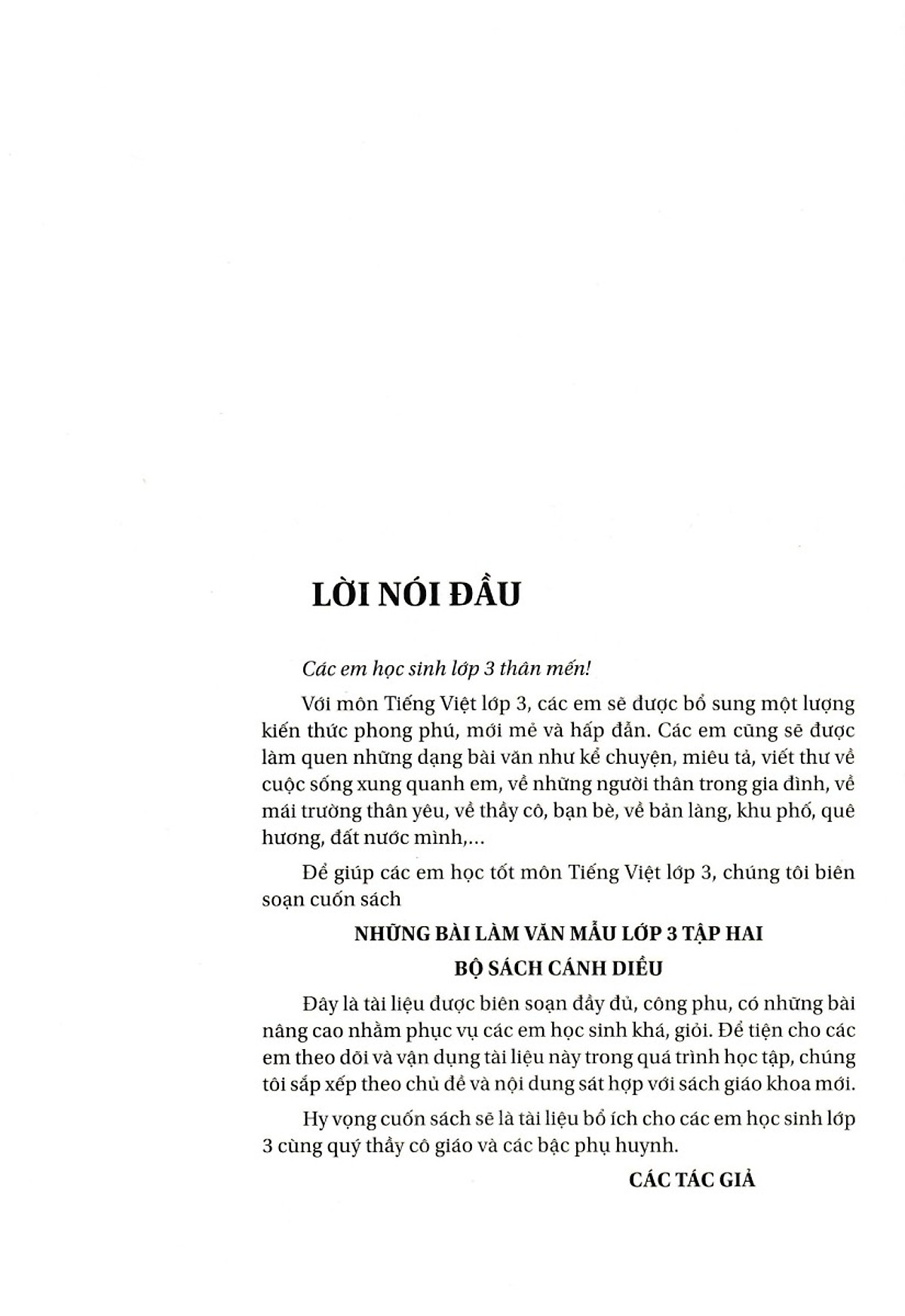 Những Bài Làm Văn Mẫu Lớp 3 Tập 2 - Cánh Diều