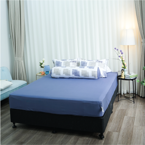 Bộ ga giường Everon Lite ELM 210 Microfiber Xanh dương (4 món)