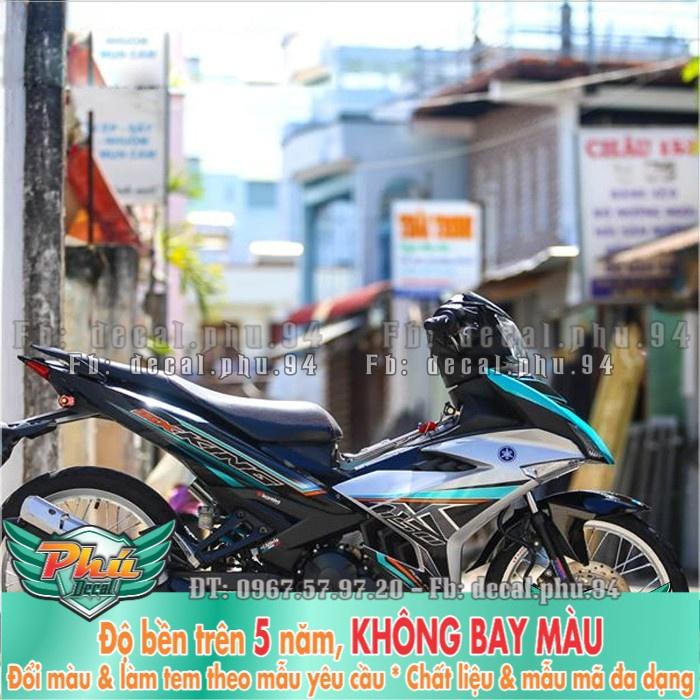 Tem rời EX 150 MX đen bạc (P) -1