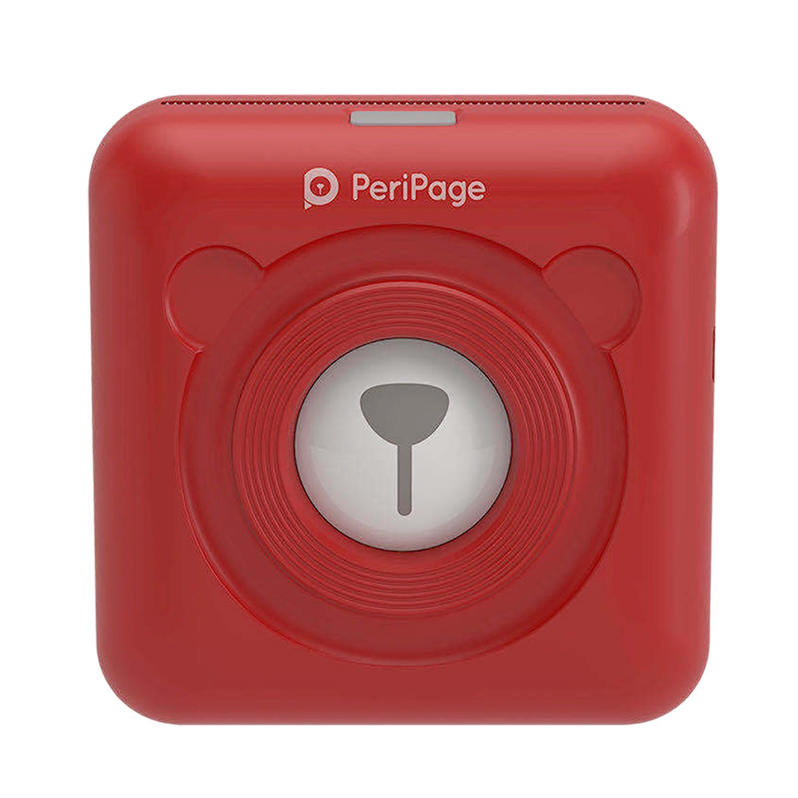 Bluetooth Thermal  203DPI Sticker Tag Memo Mobile  Red