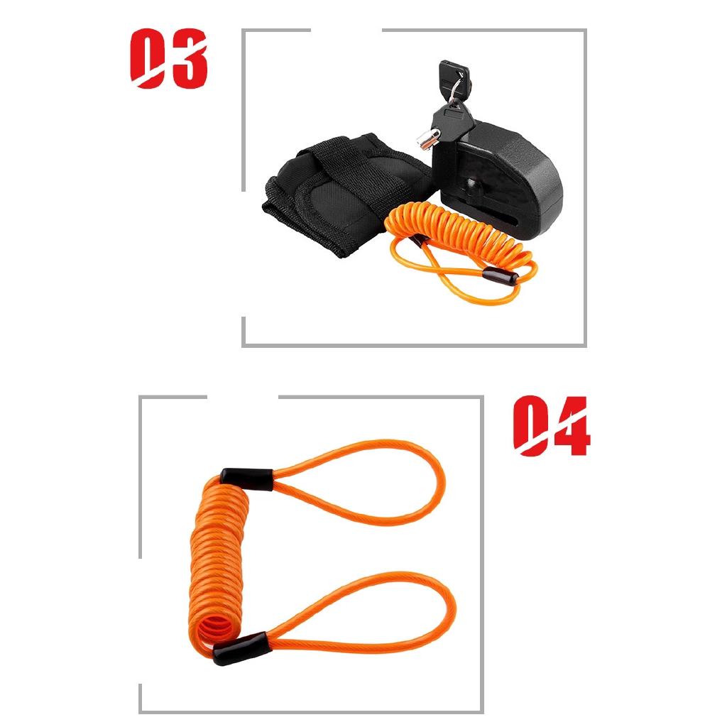 Khóa phanh đĩa xe máy có khóa báo động Xe đạp Khóa an toàn Khóa chống trộm Động