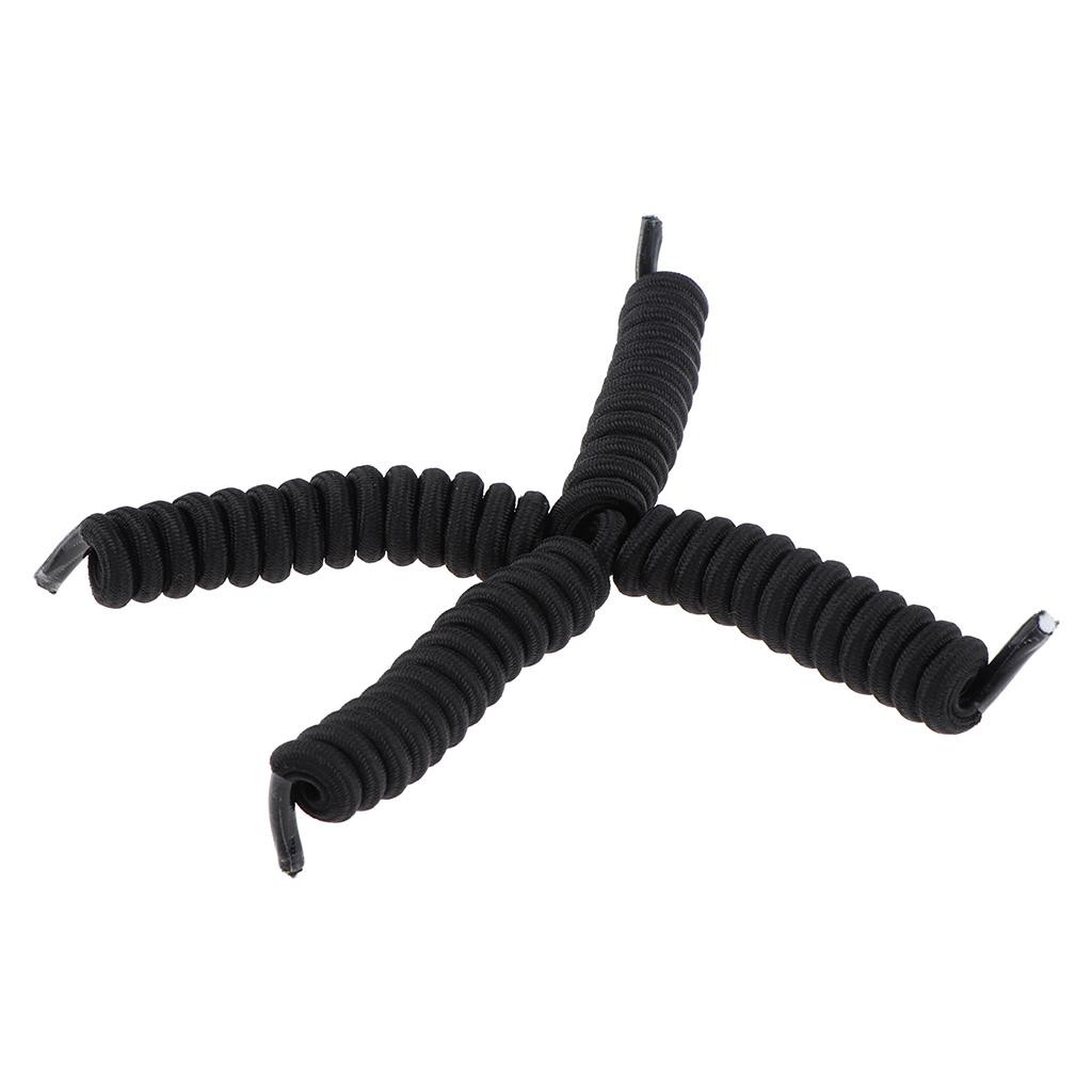 4 Pack Elastic No Tie Shoe Laces Curly Shoelaces For Adult & Kids Trainers