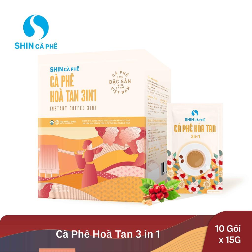 SHIN Cà Phê_Cà phê hòa tan 3 in 1 dòng Coffee Landscape hộp 10 gói