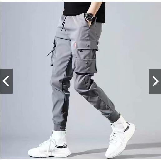 Quần jogger nam túi hộp chất kaki mềm mịn, phong cách bền đẹp