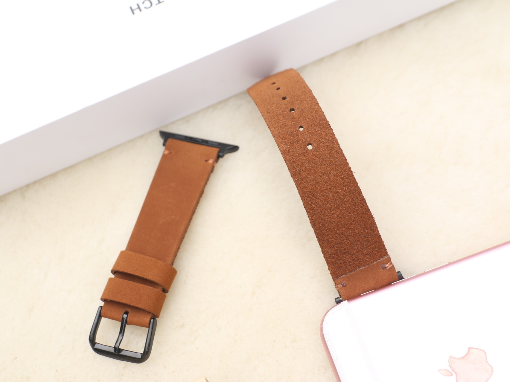 Dây Đeo Thay Thế Dành Cho Apple Watch 1,2,3,4,5,6, SE - Da dò sáp Handmade