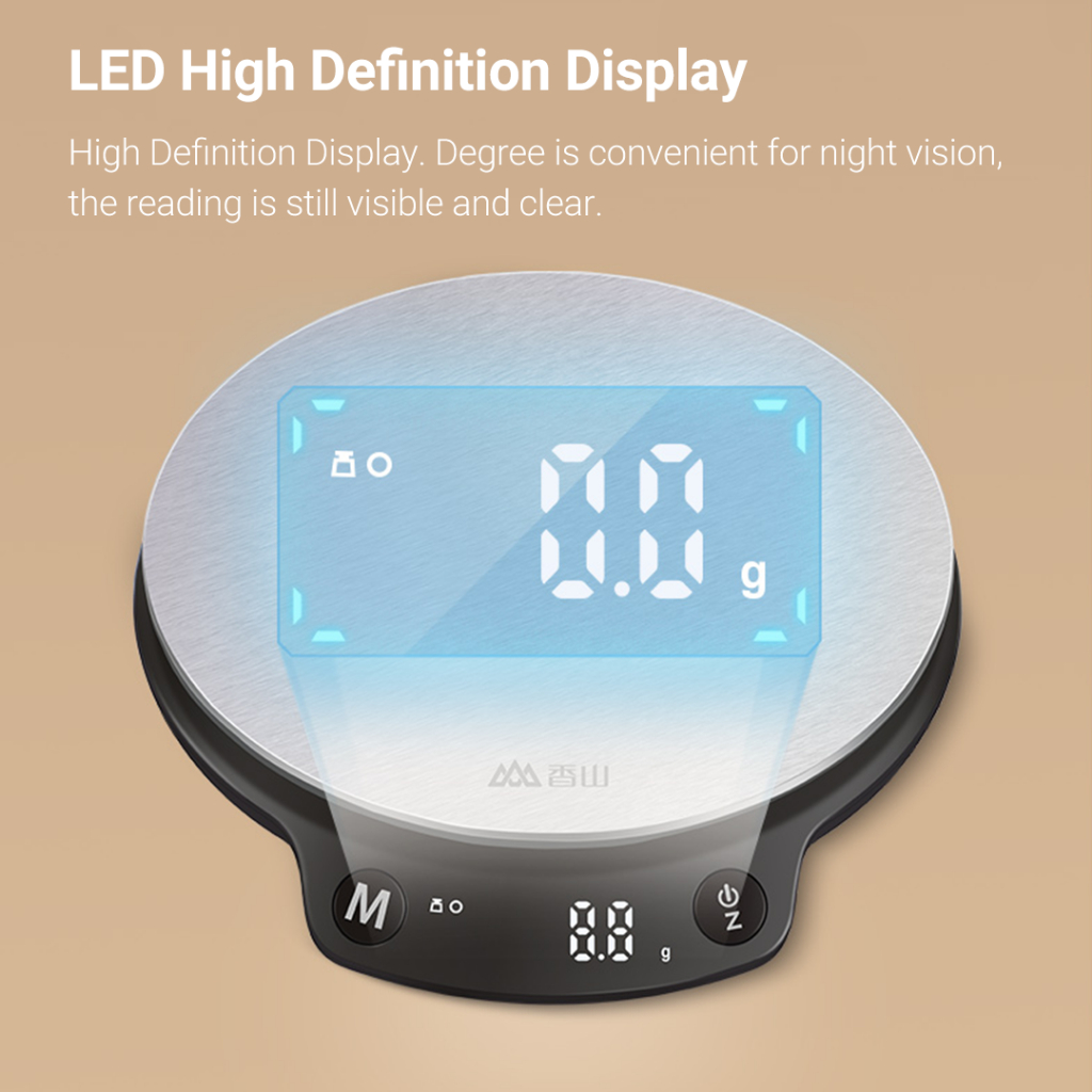 Xiaomi youpin Cân Điện Tử Cảm Ứng bluetooth Thông Minh 5kg 0.1g Độ Chính Xác Cao