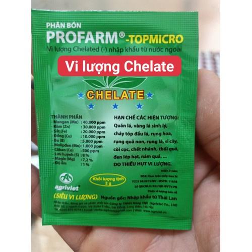 10 Gói Siêu Vi Lượng Chelate Profarm TopMicro 2 gram - Phân bón dùng cho hoa cây cảnh