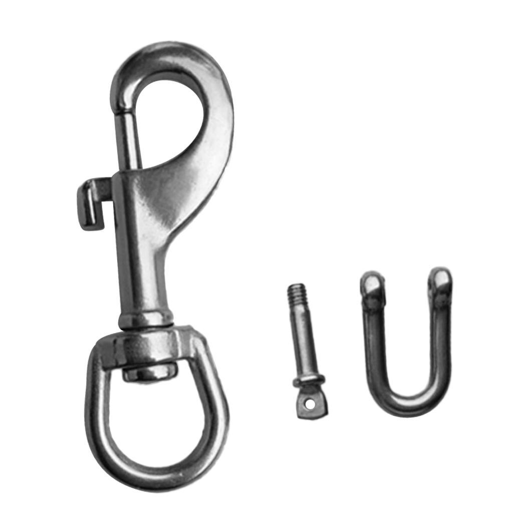 Premium 316 Stainless Steel Scuba Diving Bolt  with D  Shackle