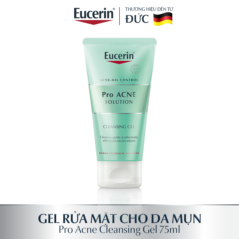 Gel rửa mặt giảm mụn Eucerin Pro Acne Cleansing Gel 75ml
