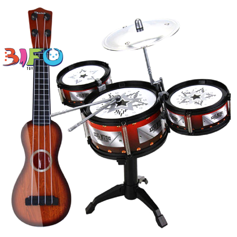 Bộ đồ chơi 3 trống Jazz Drum giúp bé phát triển tài năng âm nhạc