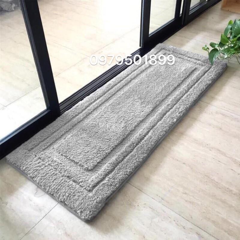 Thảm chùi chân,Thảm lau chân lông dài cao cấp size lớn50x 150cm và 50x120cm