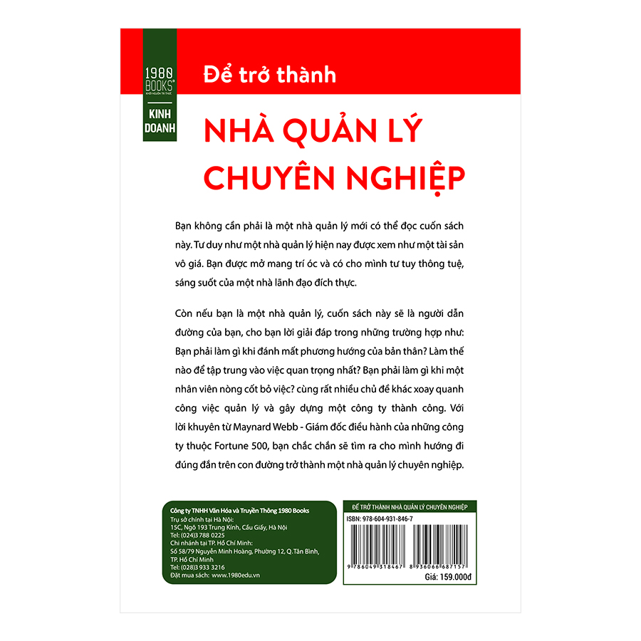 Để Trở Thành Nhà Quản Lý Chuyên Nghiệp