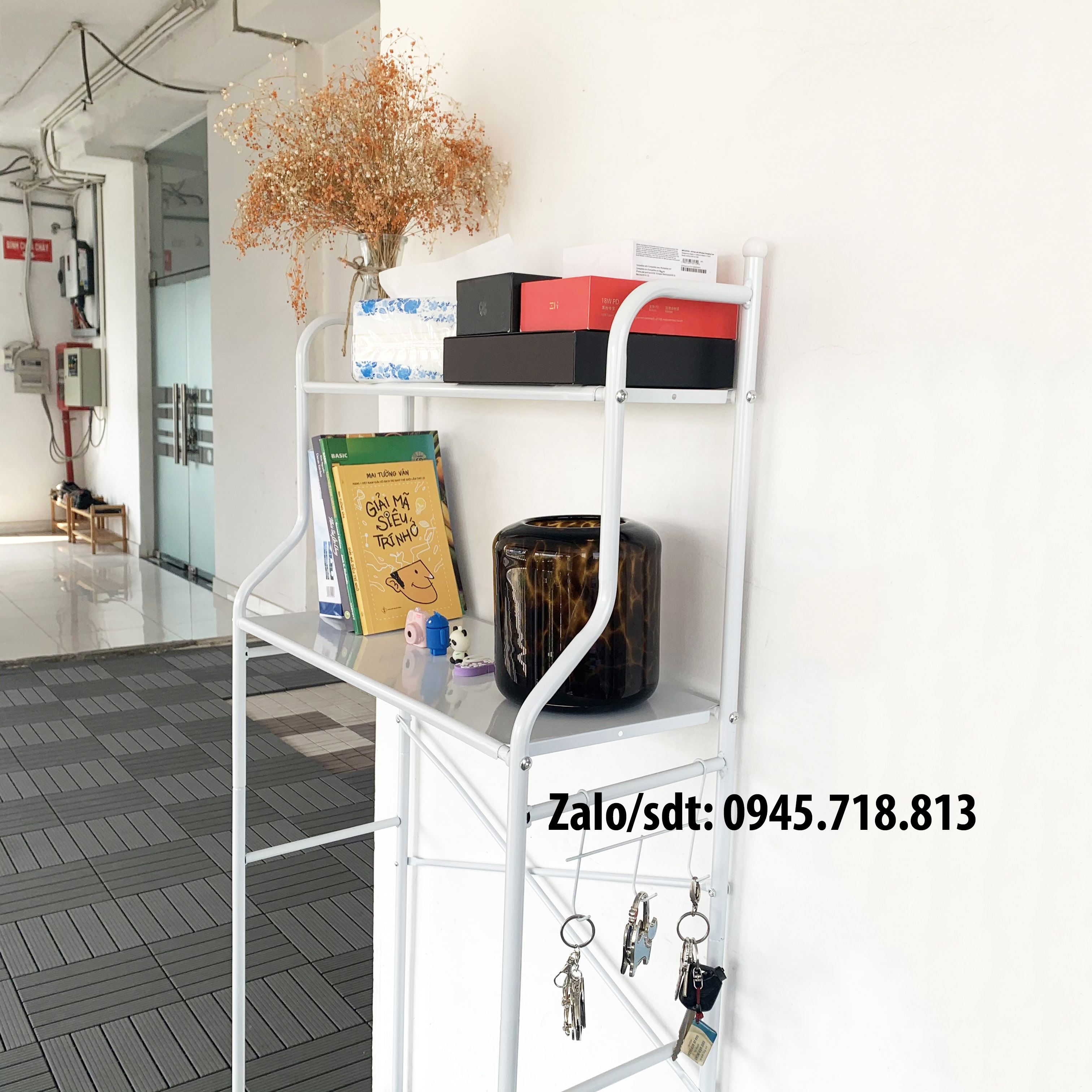 Kệ để đồ trên máy giặt cửa đứng, cửa ngang, bồn cầu, kệ để đồ nhà tắm nhà vệ sinh đa năng 2 tầng