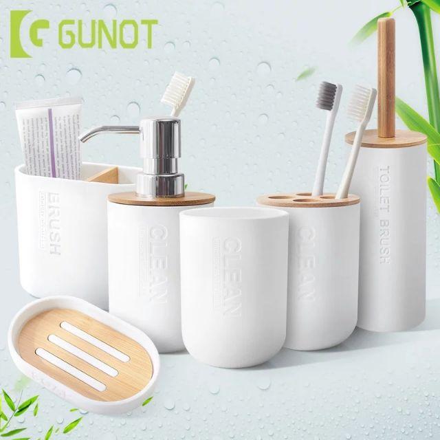 Bình bơm sữa tắm nhựa mặt gỗ cao cấp