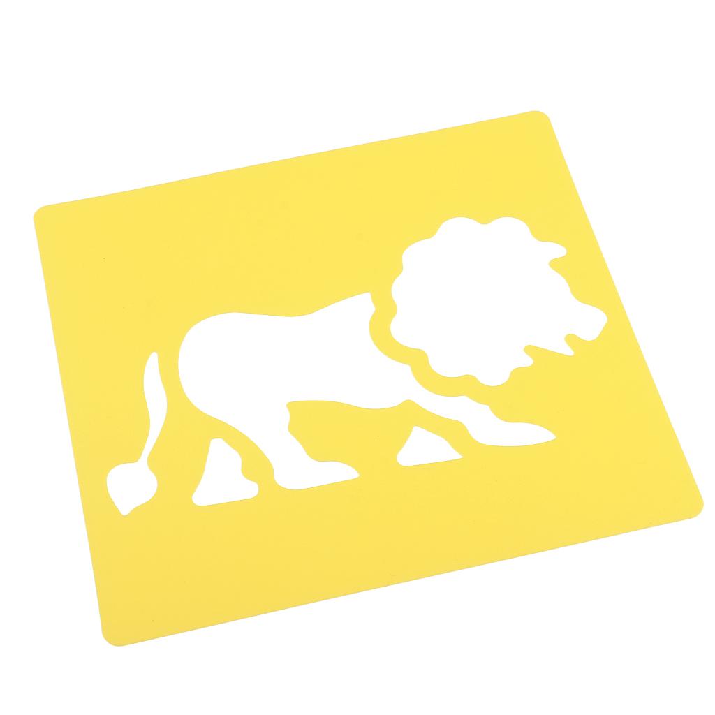 6 Cái/bộ Vẽ Bản Mẫu Stencils Thước Dành Cho Trẻ Em Đồ Trang Trí 14X15 Cm Số 1