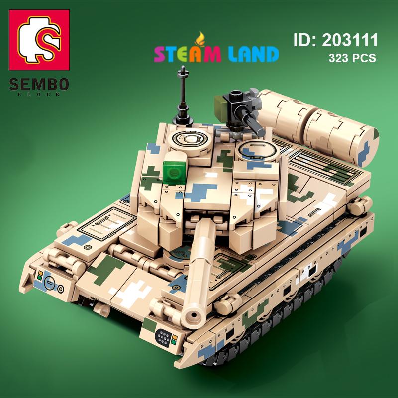 Đồ Chơi Lắp Ráp Xe Tăng Hạng Nhẹ Uy Lực Type 15 - SEMBO 203111