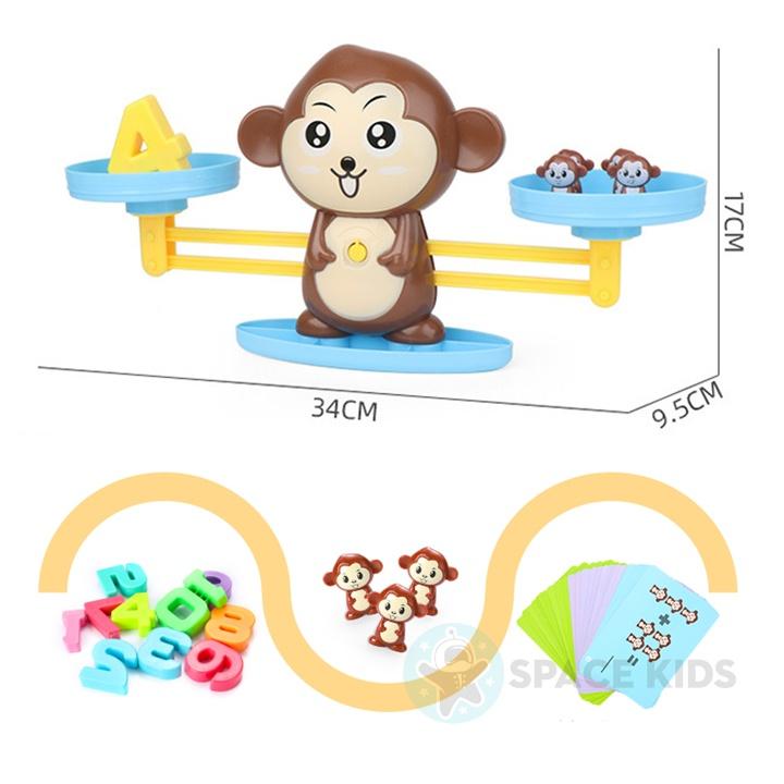 Đồ chơi cho bé Khỉ cân bằng toán học Monkey Balance cho bé học toán thông minh