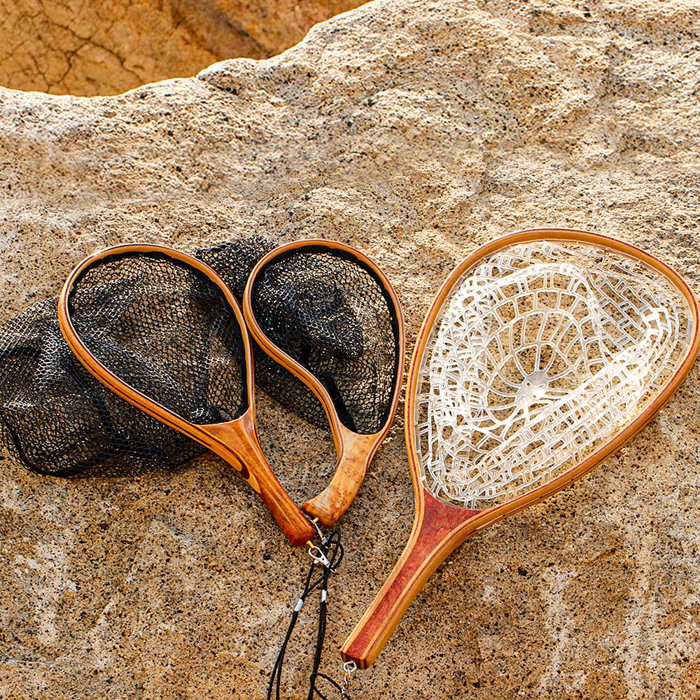 Fishing Landing Net with Elastic Lanyard Fly Fishing Net Fishing Catch and Release Net