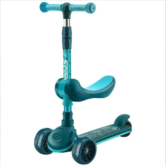 Xe Scooter 2in1 New Triple One Way (Green)