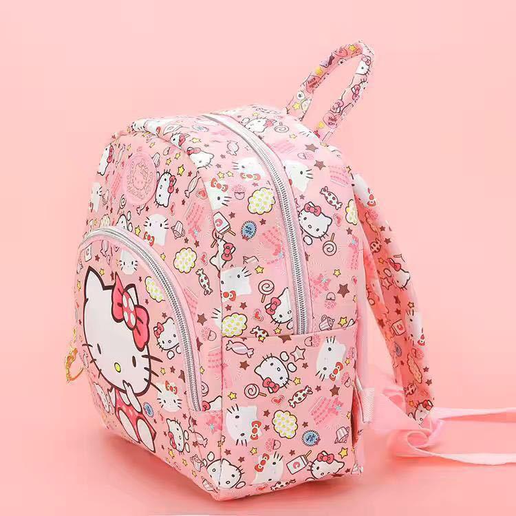 Sanrio Hello Kitty Ba Lô Trẻ Em Nhỏ Học Pu Thời Trang Túi Xách Dễ Thương Giai Điệu Các Bé Gái Mẫu Giáo Túi