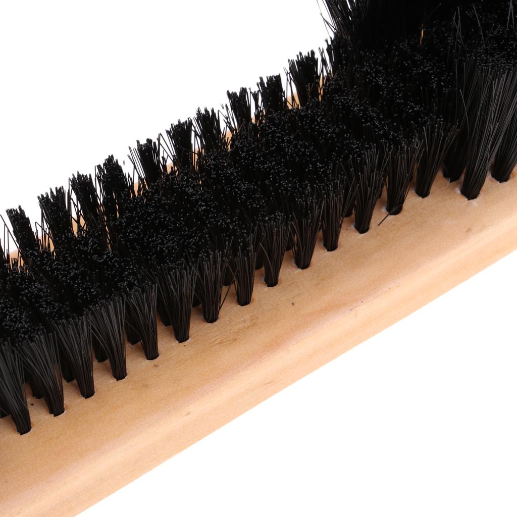 2pcs Billiards 9'' PVC Pool Table And Rail Brush Cleaner Solid Wooden Handle