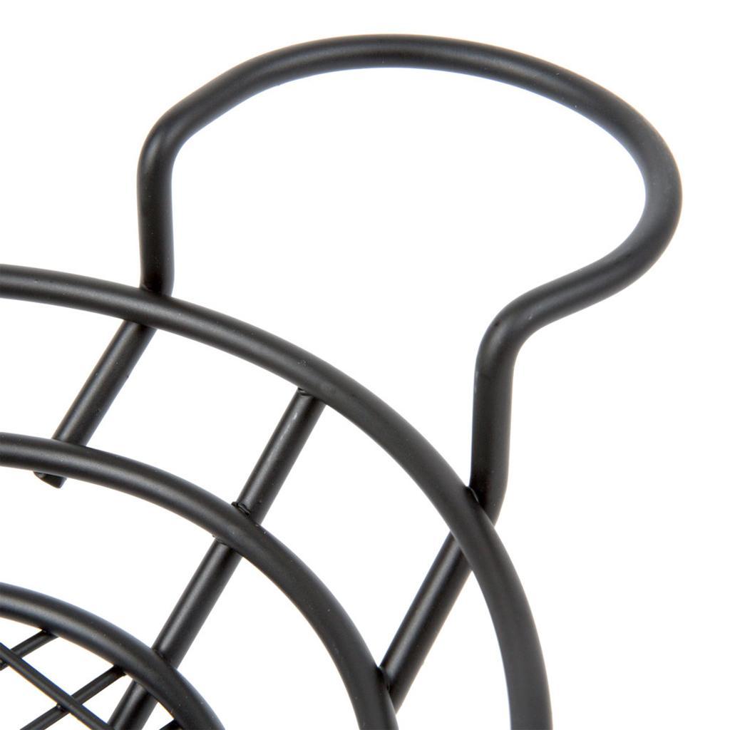 2x Stainless Steel French Fries Chips Appetizer Serving Basket Sauce Holder