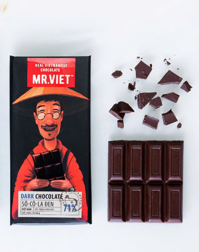 Socola Đen Mr. Viet 60g - Mr Viet Dark Chocolate 60g