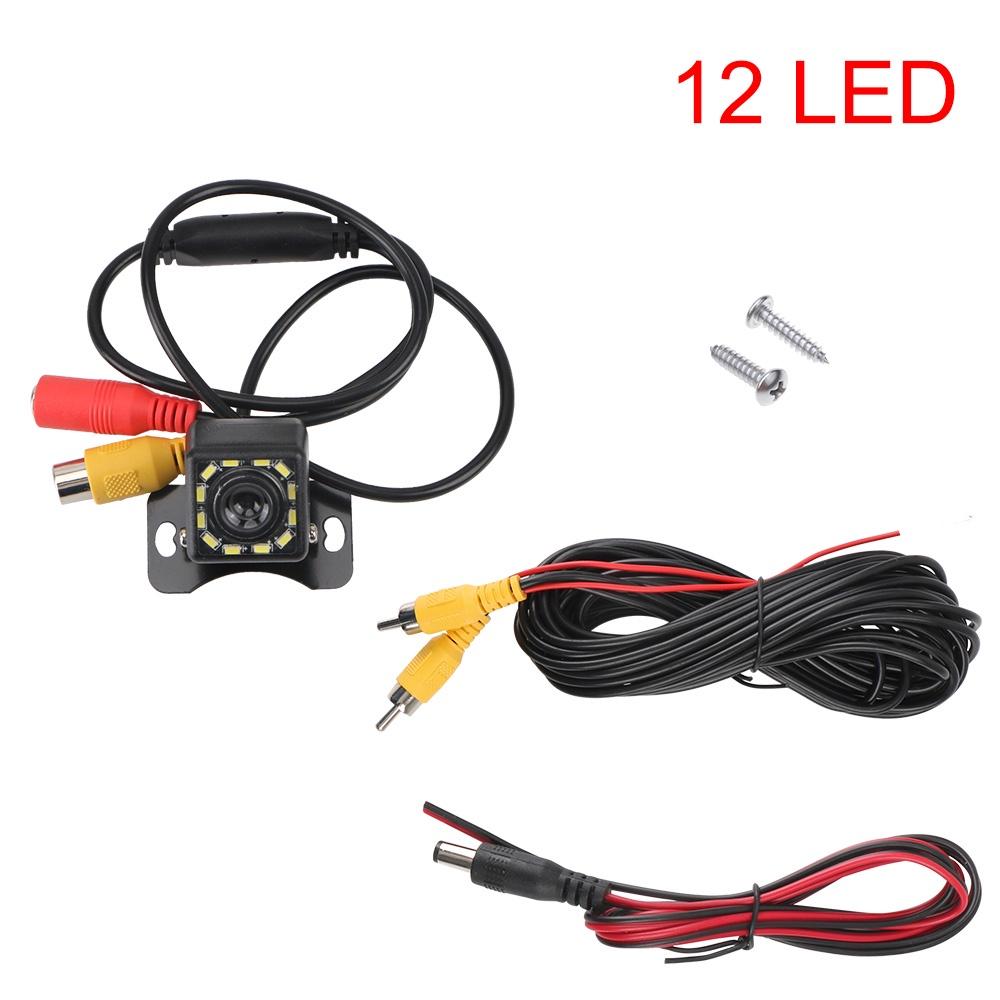 Camera chiếu hậu 12 bóng LED 5 inch chống thấm nước kèm giá đỡ tiện dụng cho xe hơi