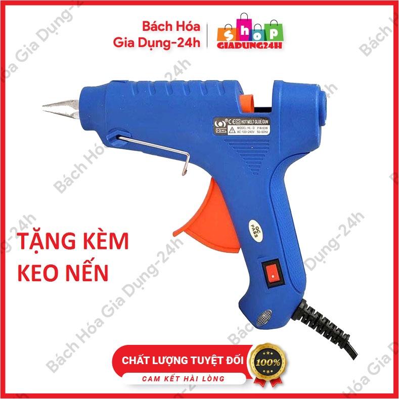 Súng bắn keo 60W loại tốt tặng kèm 2 cây keo nến loại to-Giadung242h