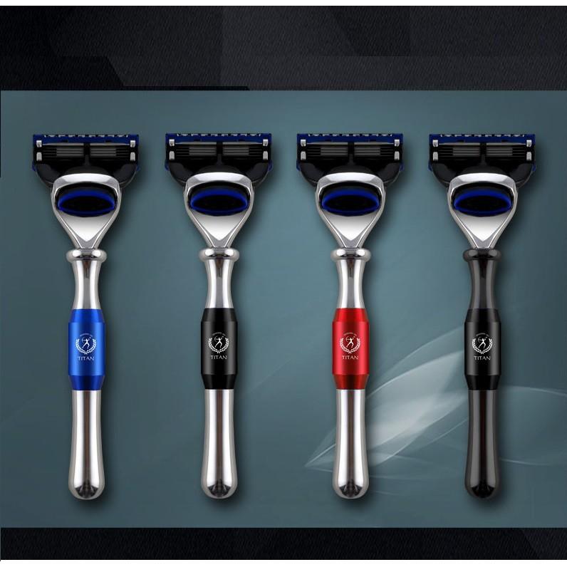 Bộ sản phẩm dao cạo râu 7 món bằng titan sang trọng dành cho nam giới, quà tặng cao cấp