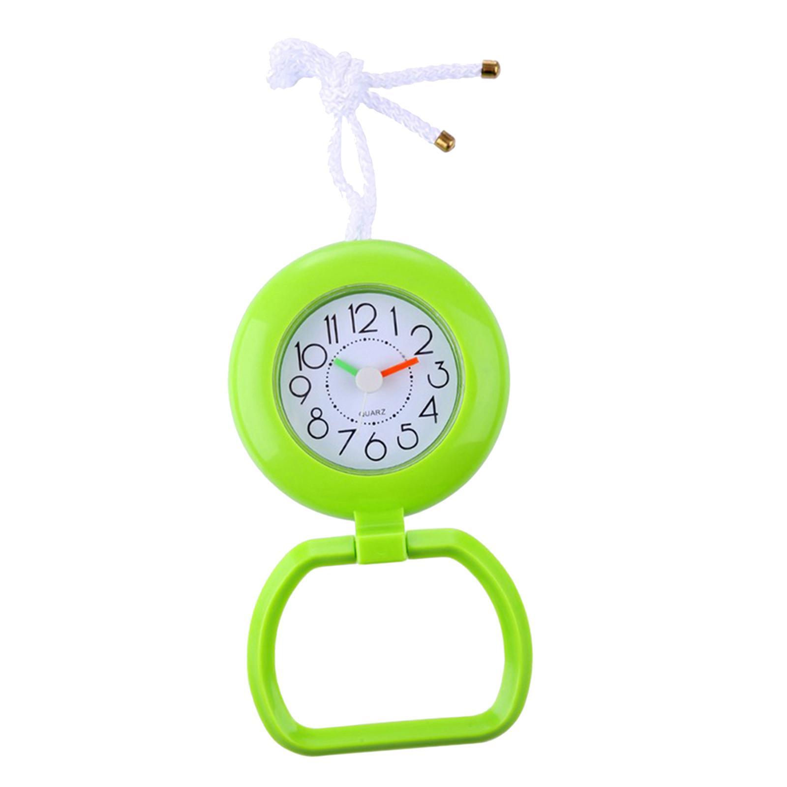 Bathroom Shower Clock Waterproof Desk Clock Wall Clock Silent Green