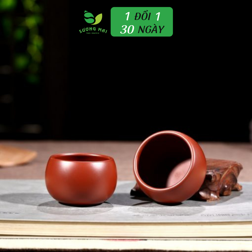 Bộ Ấm Chén Thạch Biều Hoa Mai Đại Hồng Bào, Nguyên Khoáng, Thủ Công 170ml
