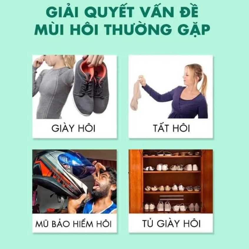 Chai Xịt Khử Mùi Hôi Giày Dép Túi Nano Bạc Kháng Khuẩn Khử Trùng Nano HI 260ml