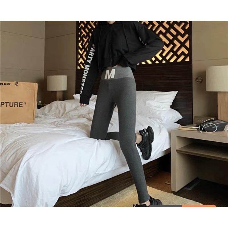 QUẦN LEGGING CẠP CAO GEN BỤNG CHỮ M CHUẨN (40-60KG) (SP001840 ) SHOP PHÚC YẾN