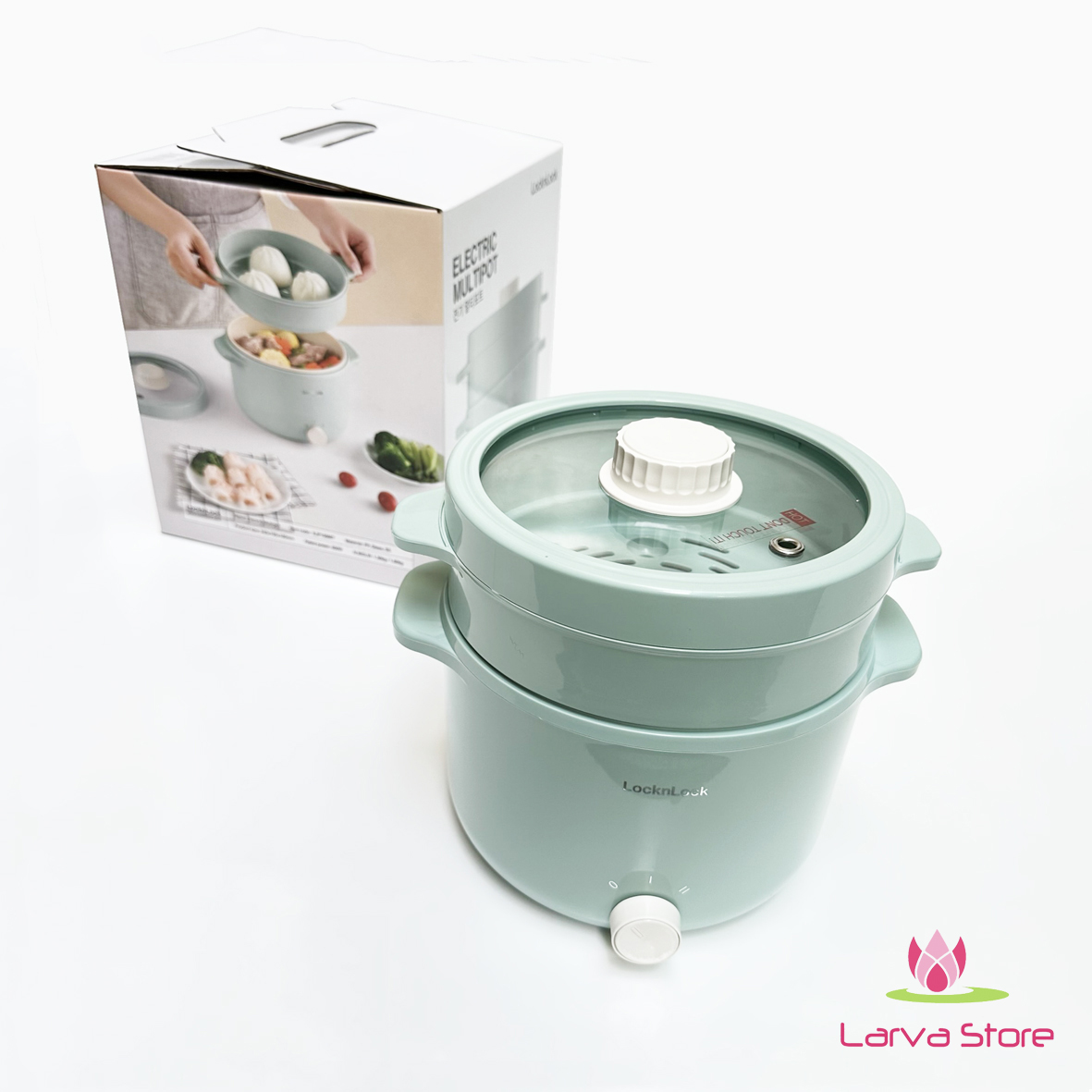 Nồi điện đa năng Locknlock EJP156MIT 2L Màu Mint - Hàng Chính Hãng