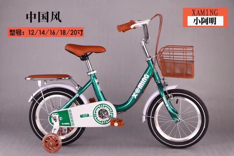 XE ĐẠP 18 INH CHO BÉ GÁI 6-9 TUỔI - TẶNG KÈM GIỎ VÀ GÁCBAGA